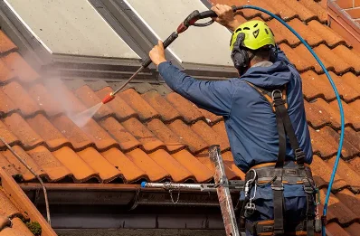 Démoussage et hydrofuge de toiture à Pretin